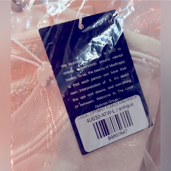 NWT* Madhappy Local Optimist Fleece Crewneck - Picture 4 of 4